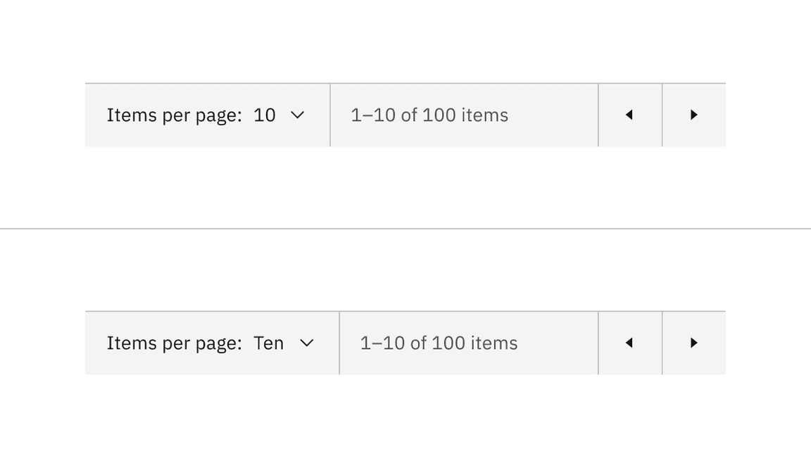 Select components content alternative of numbers versus words